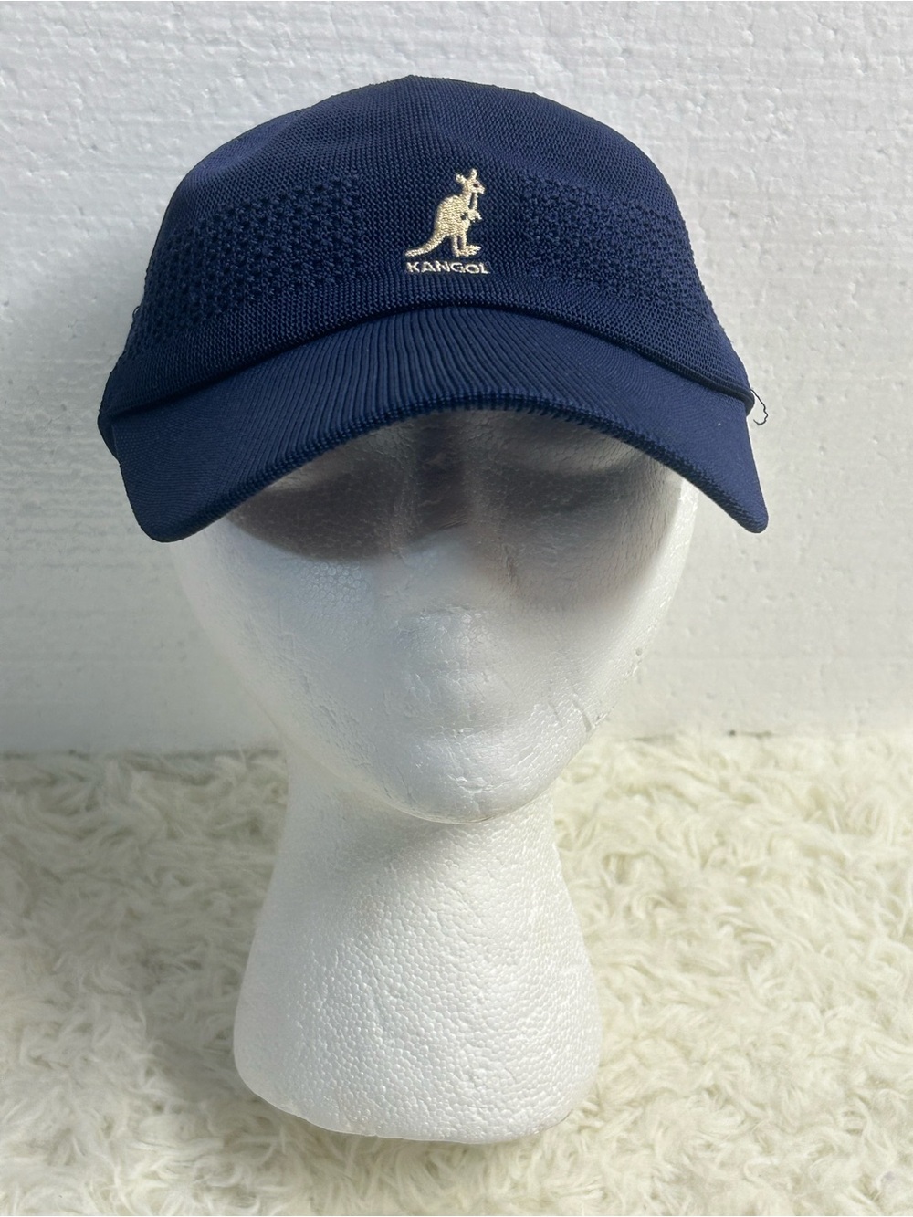 Kangol Navy Blue Stretch Mesh Baseball Cap with Embroidered Logo